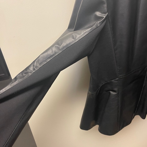 Lafayette New York 148 slanted front zip leather jacket. - Picture 6 of 8